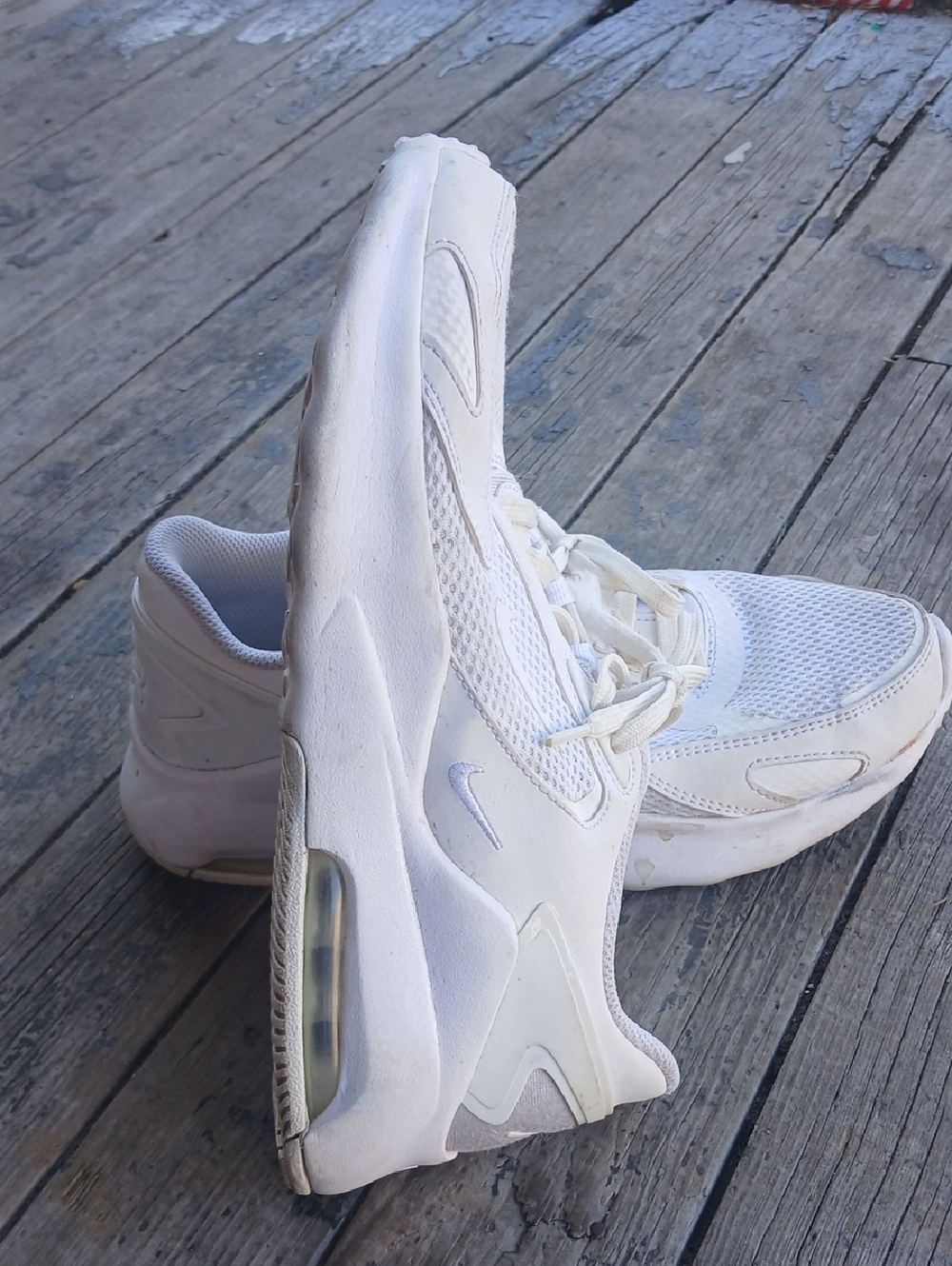 Nike Air White Sneakers Size 9 - Picture 2 of 5